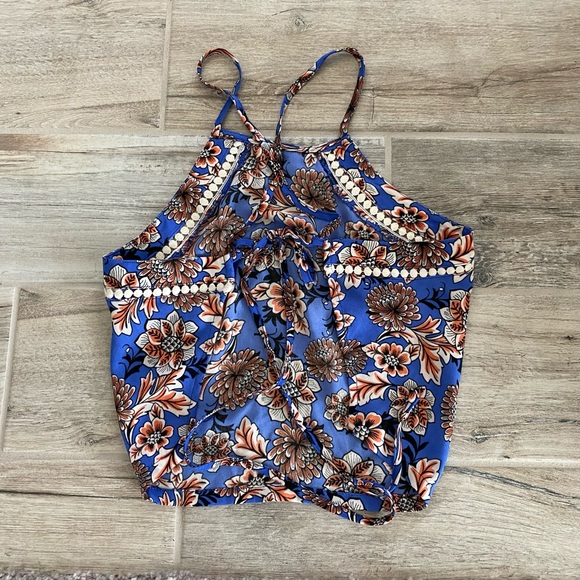 Dance & Marvel Floral Halter Top Size Small New without Tags - Picture 5 of 11